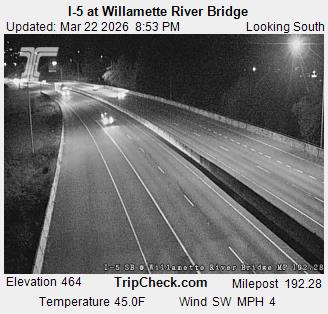 I-5 at Willamette River Bridge live webcam