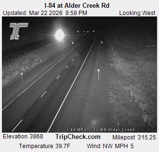 I-84 at Alder Creek Rd live webcam