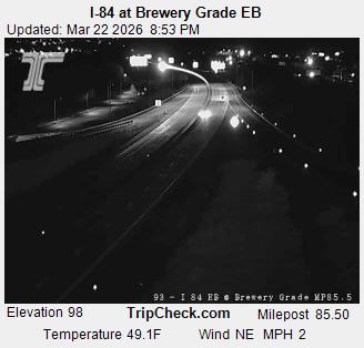 I-84 at Brewery Grade EB live webcam