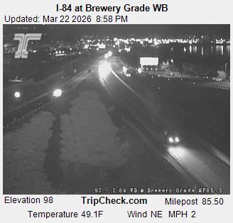 I-84 at Brewery Grade WB live webcam