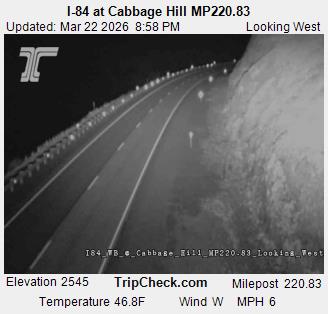I-84 at Cabbage Hill MP220.83 live webcam