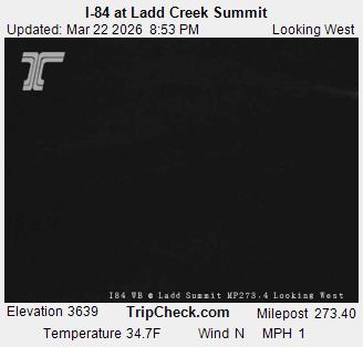 I-84 at Ladd Creek Summit live webcam