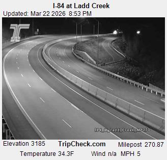 I-84 at Ladd Creek live webcam