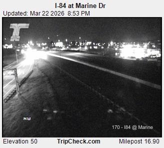 I-84 at Marine Dr live webcam