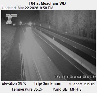 I-84 at Meacham WB live webcam
