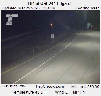 I-84 at ORE244 Hilgard live webcam