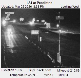 I-84 at Pendleton live webcam