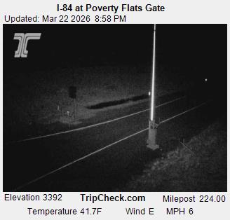 I-84 at Poverty Flats Gate live webcam