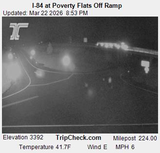 I-84 at Poverty Flats Off Ramp live webcam