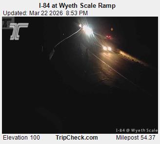 I-84 at Wyeth Scale Ramp live webcam