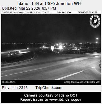 Idaho - I-84 at US95 Junction WB live webcam