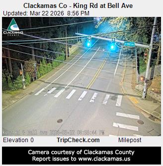 Clackamas Co - King Rd at Bell Ave live webcam