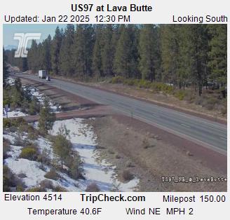 US97 at Lava Butte (Looking South)