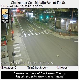 Clackamas Co - Molalla Ave at Fir St live webcam