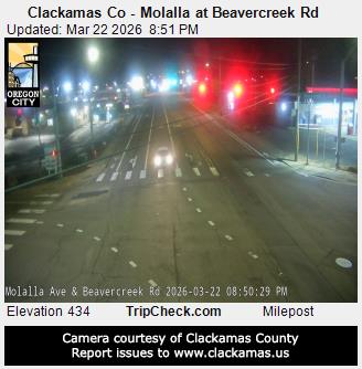 Clackamas Co - Molalla at Beavercreek Rd live webcam
