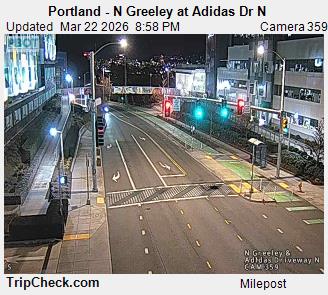 Portland - N Greeley at Adidas Dr N live webcam