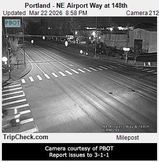Portland - NE Airport Way at 148th live webcam