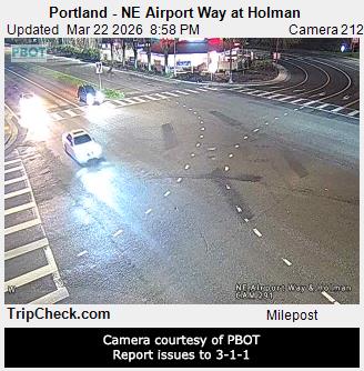Portland - NE Airport Way at Holman live webcam