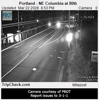 Portland - NE Columbia at 80th live webcam