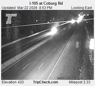 I-105 at Coburg Rd live webcam