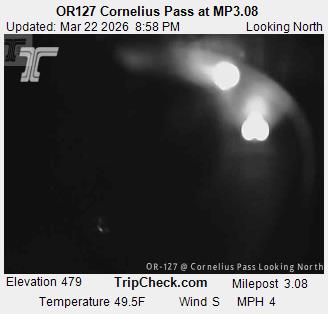 OR127 Cornelius Pass at MP3.08 live webcam