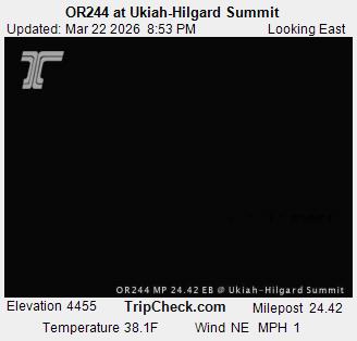 OR244 at Ukiah-Hilgard Summit live webcam