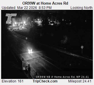 OR99W at Home Acres Rd live webcam