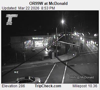 OR99W at McDonald live webcam
