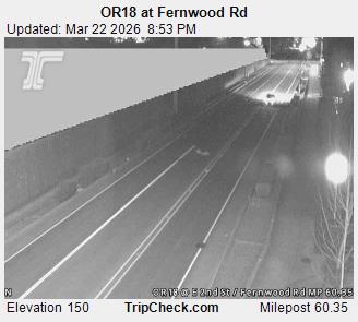 OR18 at Fernwood Rd live webcam