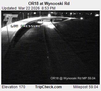 OR18 at Wynooski Rd live webcam