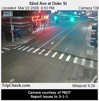 82nd Ave at Duke St live webcam