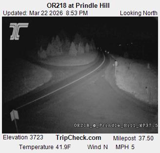 OR218 at Prindle Hill live webcam
