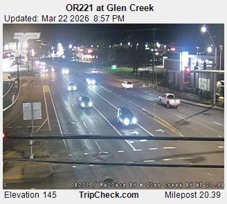 OR221 at Glen Creek live webcam