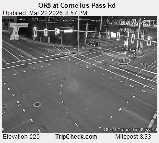 OR8 at Cornelius Pass Rd live webcam