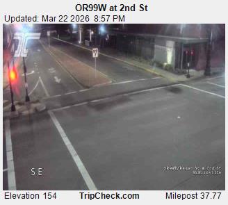OR99W at 2nd St live webcam