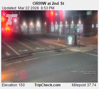 OR99W at 2nd St live webcam