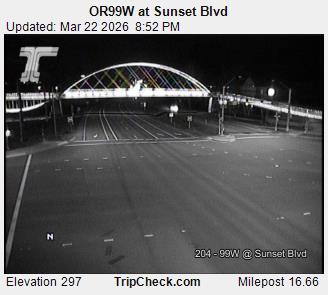 OR99W at Sunset Blvd live webcam