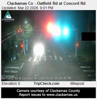 Clackamas Co - Oatfield Rd at Concord Rd live webcam