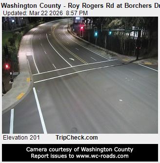 Washington County - Roy Rogers Rd at Borchers Dr live webcam