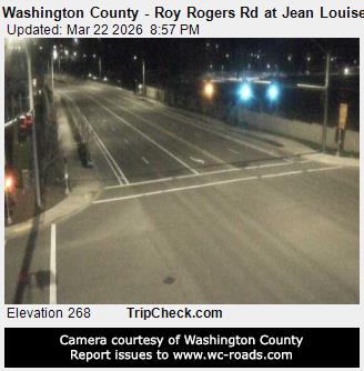 Washington County - Roy Rogers Rd at Jean Louise Rd live webcam