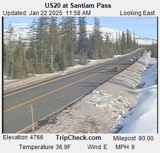 US20 at Santiam Pass (Looking East)