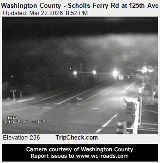 Washington County - Scholls Ferry Rd at 125th Ave live webcam