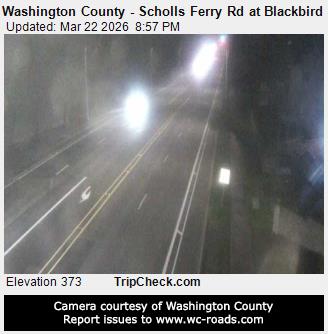 Washington County - Scholls Ferry Rd at Blackbird Dr live webcam