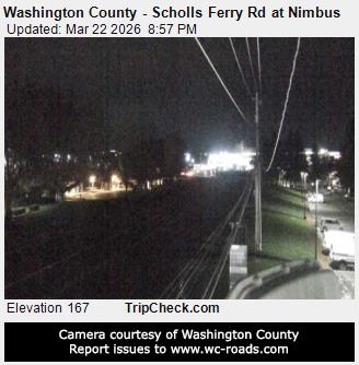 Washington County - Scholls Ferry Rd at Nimbus live webcam