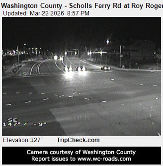 Washington County - Scholls Ferry Rd at Roy Rogers Rd live webcam
