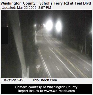 Washington County - Scholls Ferry Rd at Teal Blvd live webcam