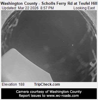 Washington County - Scholls Ferry Rd at Teufel Hill Rd live webcam