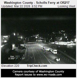 Washington County - Scholls Ferry at OR217 live webcam