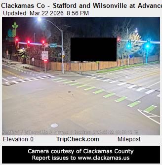 Clackamas Co - Stafford and Wilsonville at Advance and Boeckman live webcam