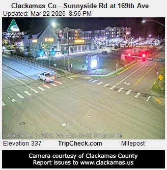 Clackamas Co - Sunnyside Rd at 169th Ave live webcam